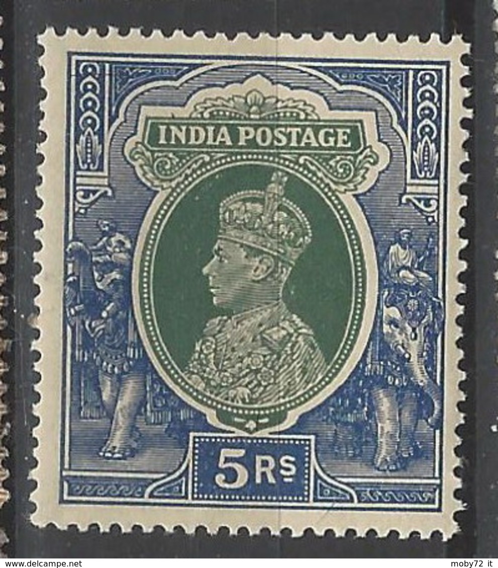 India - 1937 - Nuovo/new MNH - King George VI - Mi N. 160 - 1936-47 Roi Georges VI