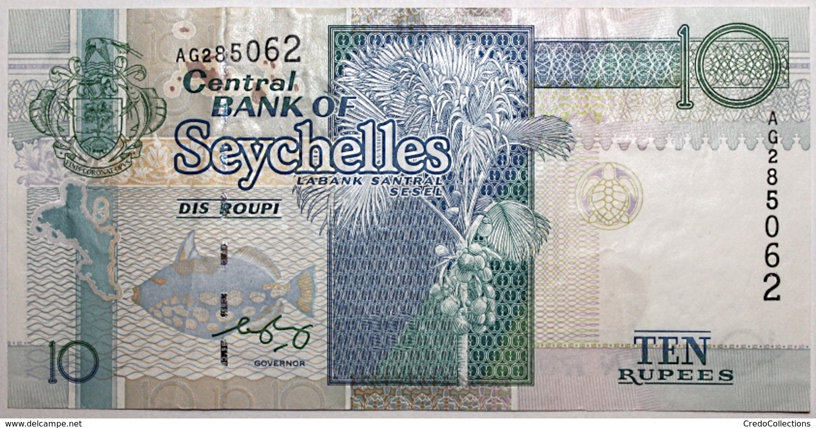 Seychelles - 10 Roupies - 1998 - PICK 36b - TTB+ - Seychelles