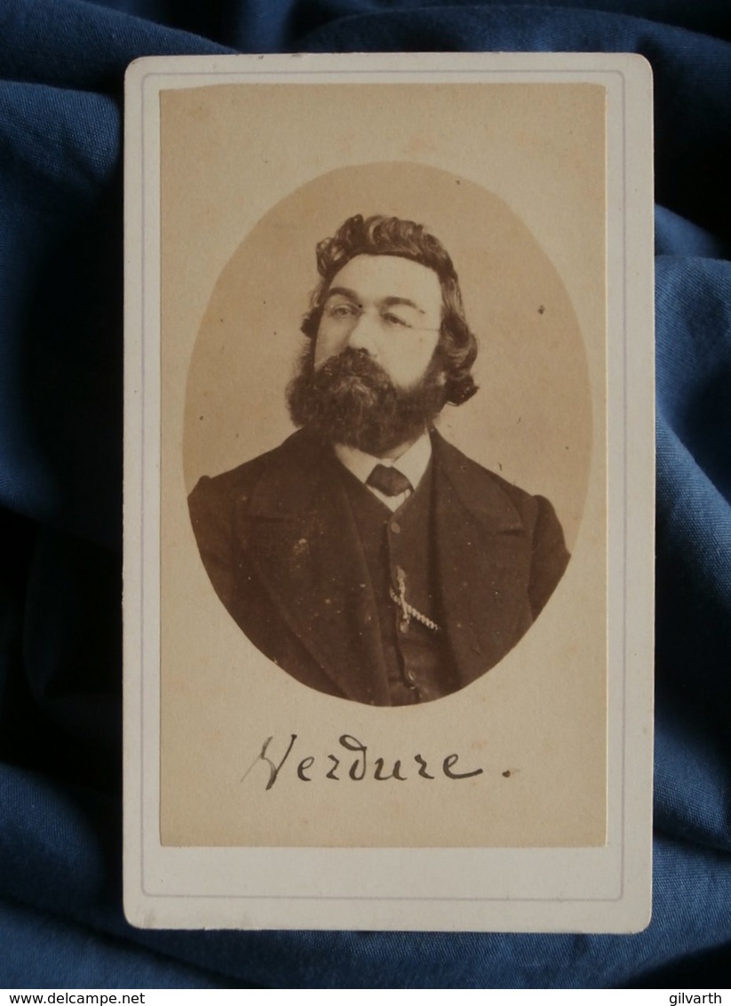 Photo CDV E. Gatel à Paris - Le Communard Augustin Verdure Instituteur Commune De Paris 1871 L270 - Old (before 1900)