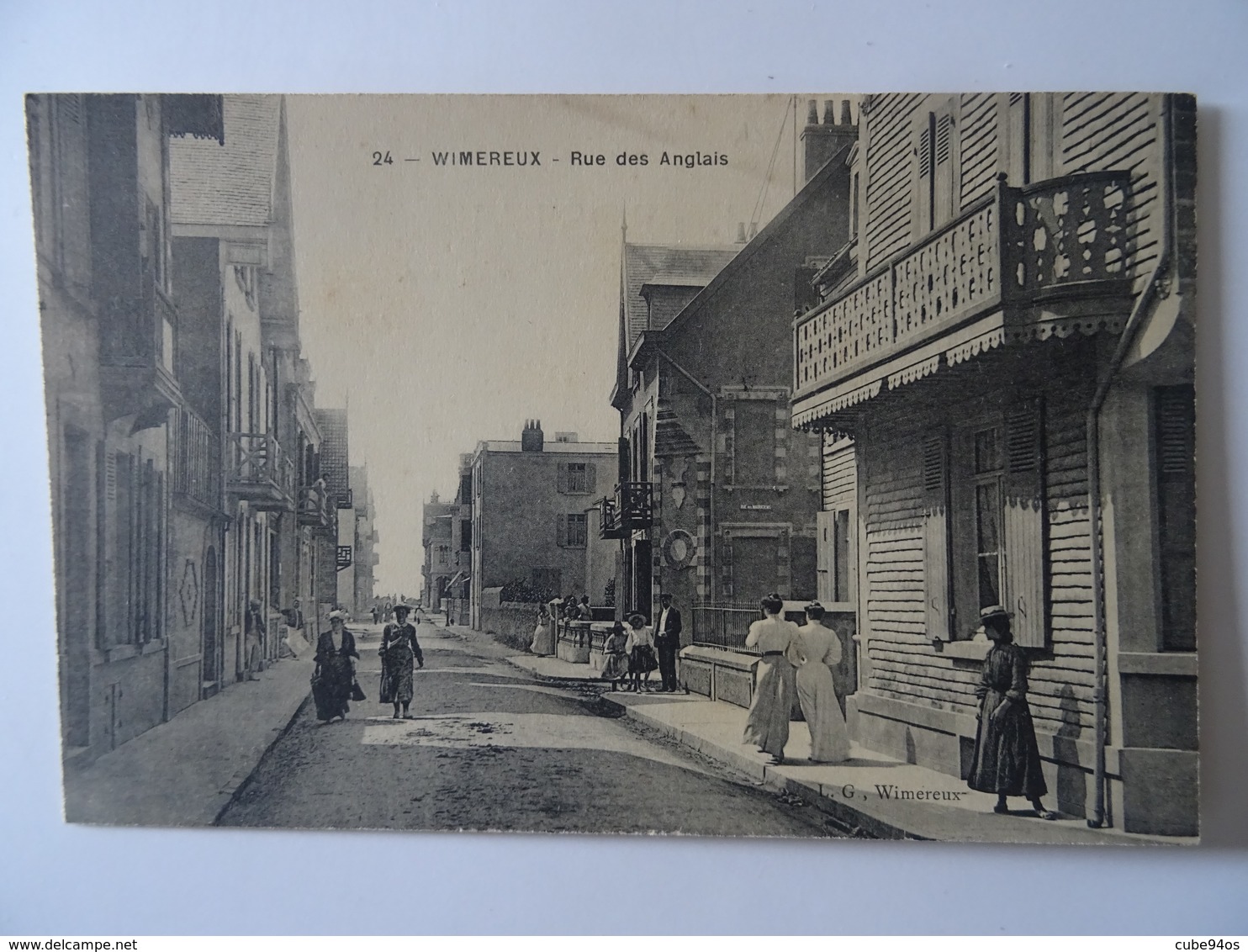 CPA WIMEREUX--RUE DES ANGLAIS. - Autres & Non Classés