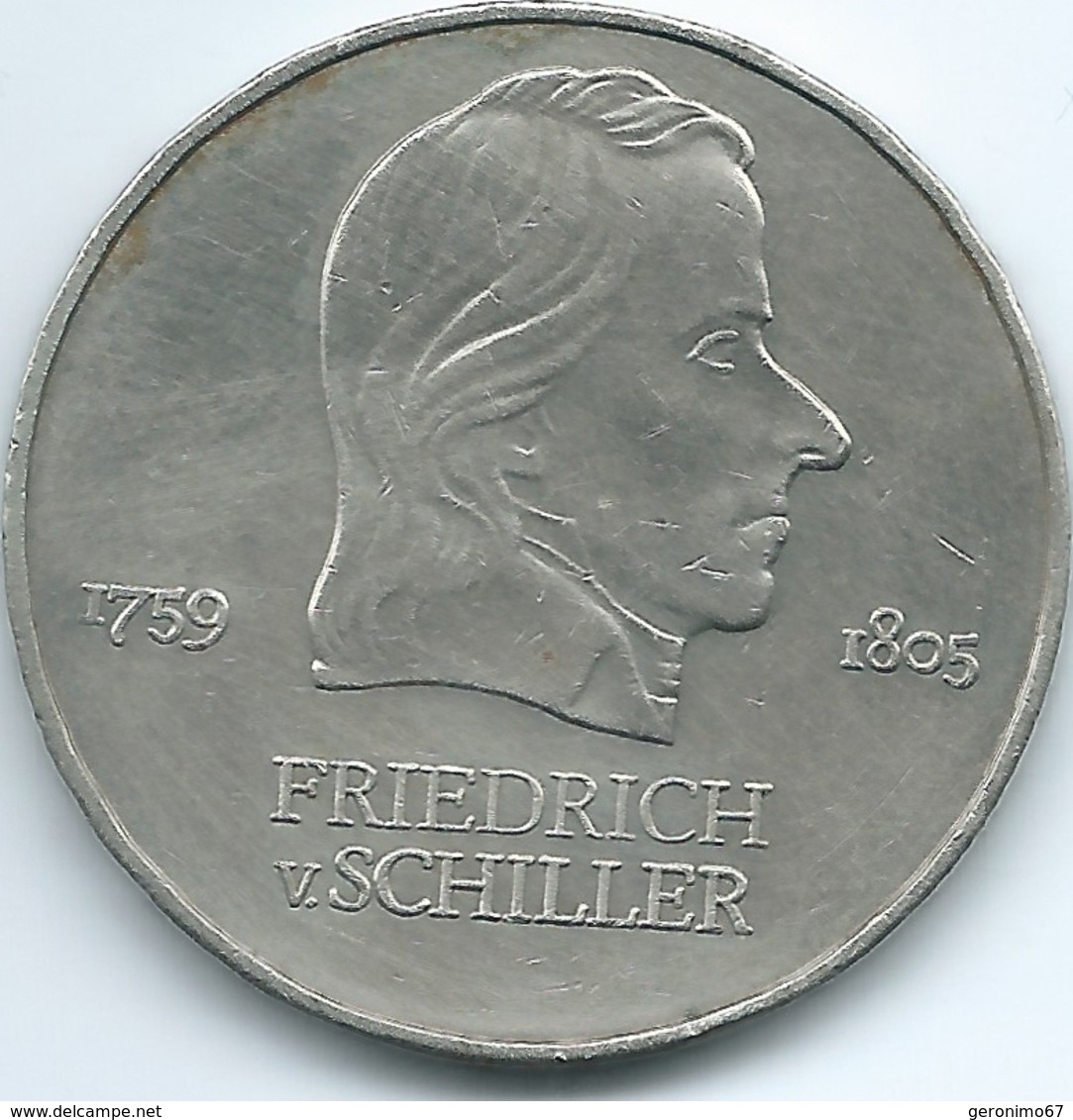 East Germany / DDR - 20 Mark - 1972 - Friedrich Von Schiller - KM40 - Andere & Zonder Classificatie