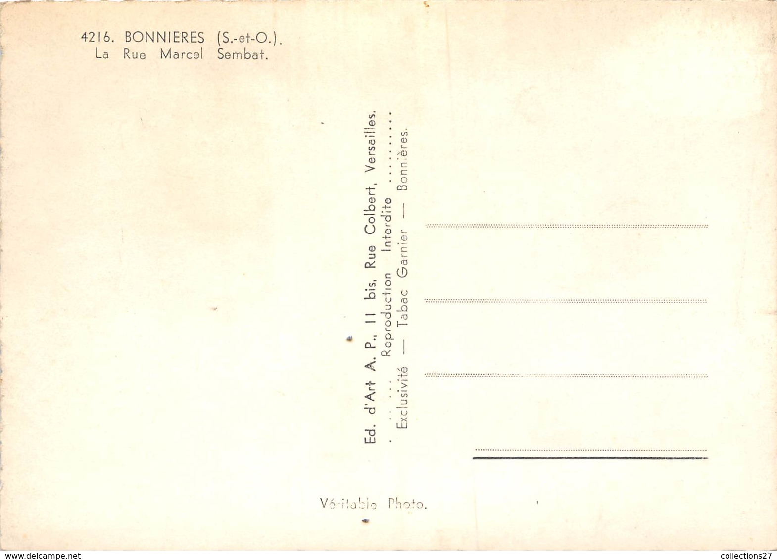 78-BONNIERES- LA RUE MARCEL SEMBAT - Bonnieres Sur Seine