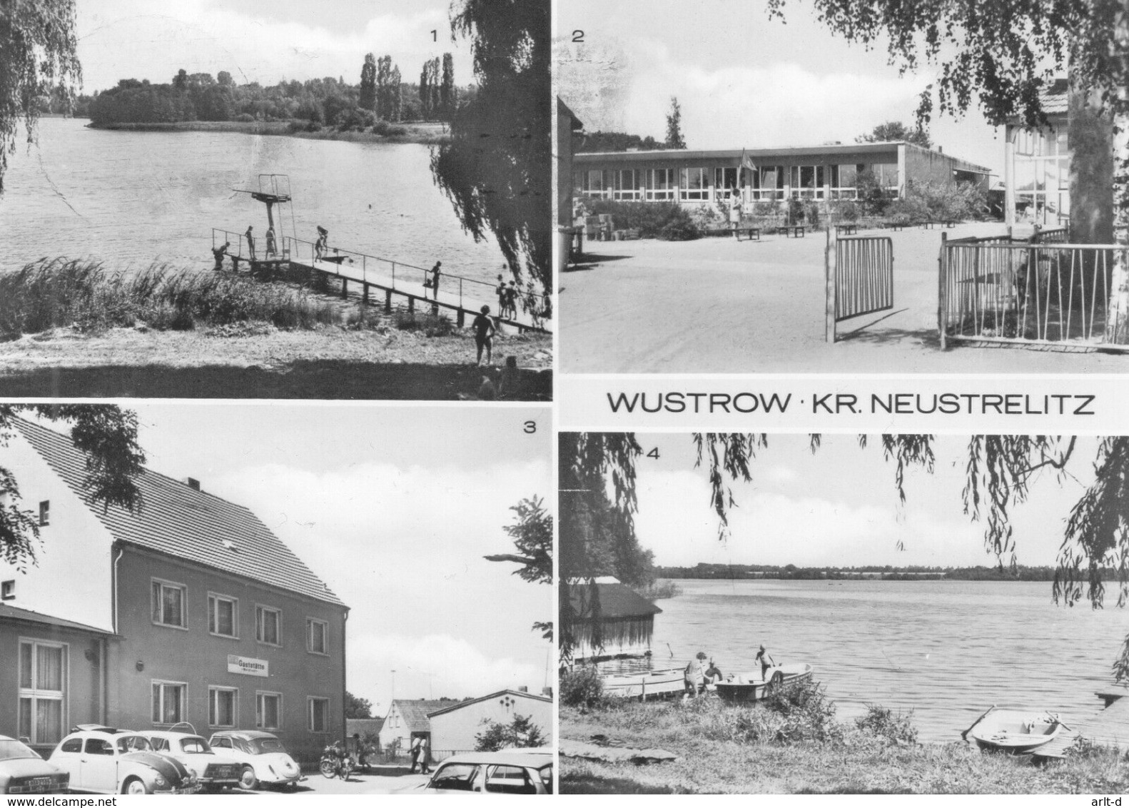 DC754 - Wustrow Kr. Neustrelitz Trabi Freibad Schwimmbad Gaststätte - Neustrelitz
