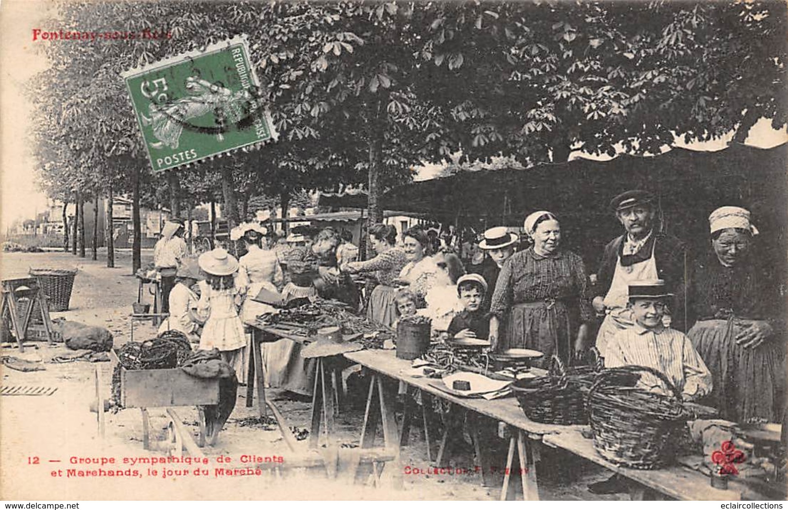 Fontenay Sous Bois      94          Marchandes Le Jour De Marché        (Voir Scan) - Fontenay Sous Bois