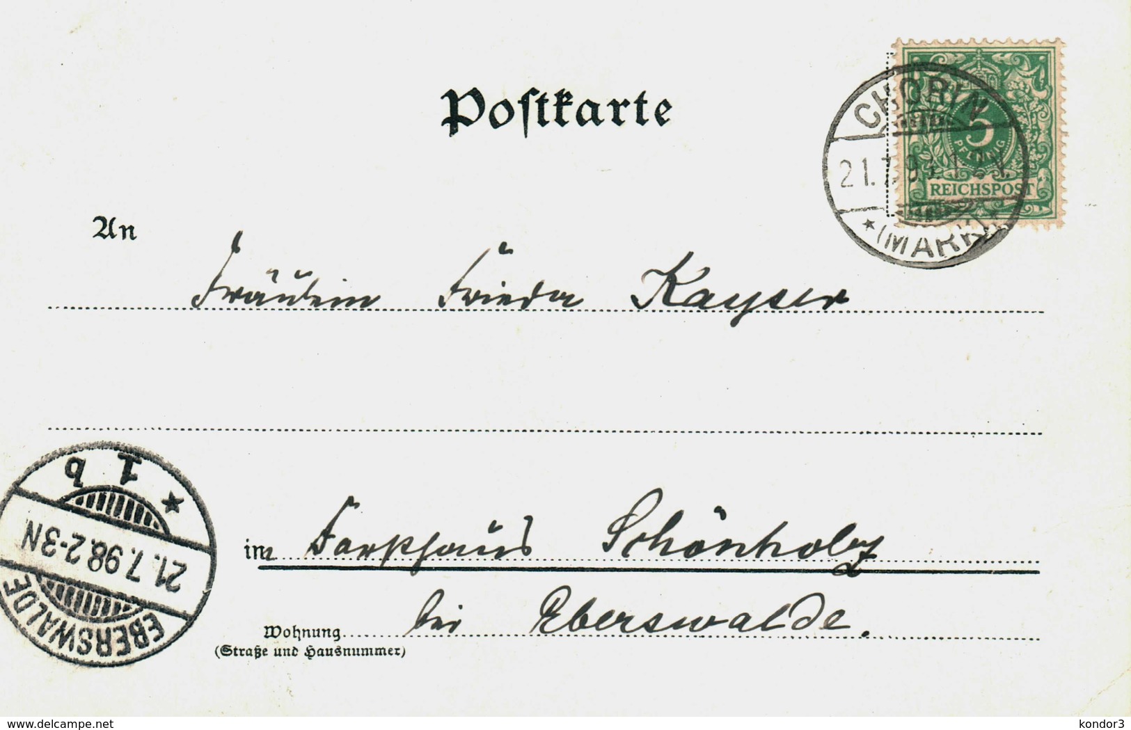 Gruss Aus Chorin. Klosterschänke. 1898 - Eberswalde