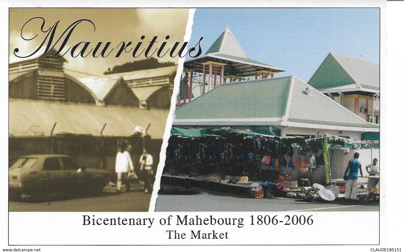 MAURICE    BICENTENARY OF MAHEBOURG  1806 - 2006    THE MARKET - Maurice