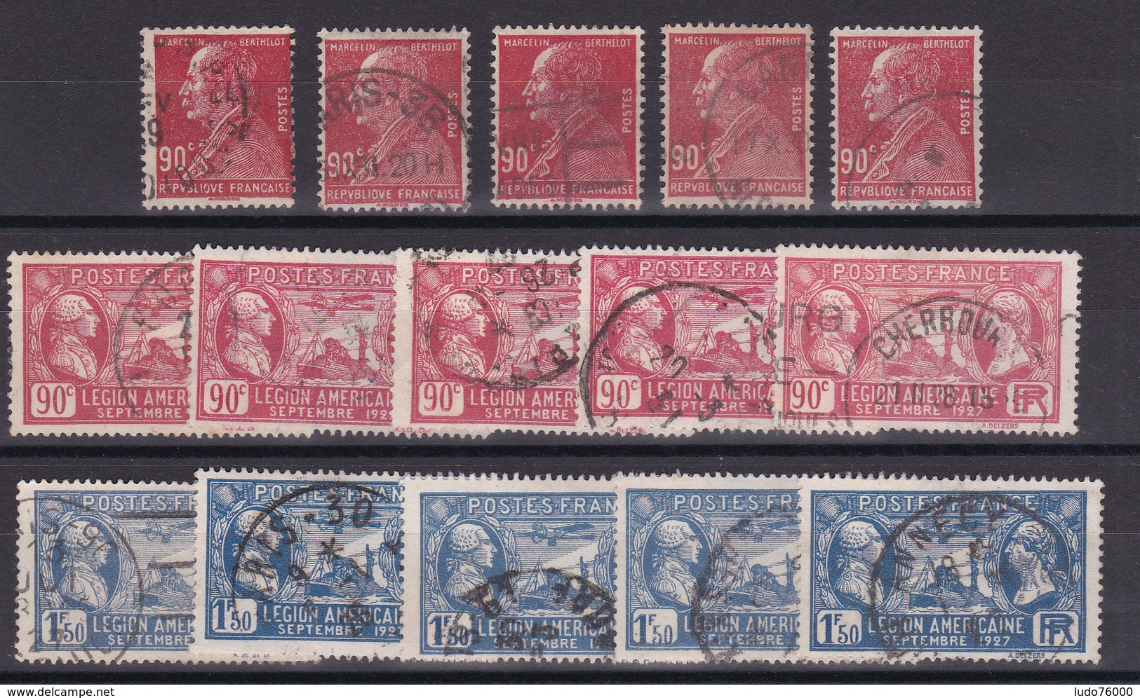 D 151 / LOT N° 243/245 OBL COTE 23.50€ - Collections