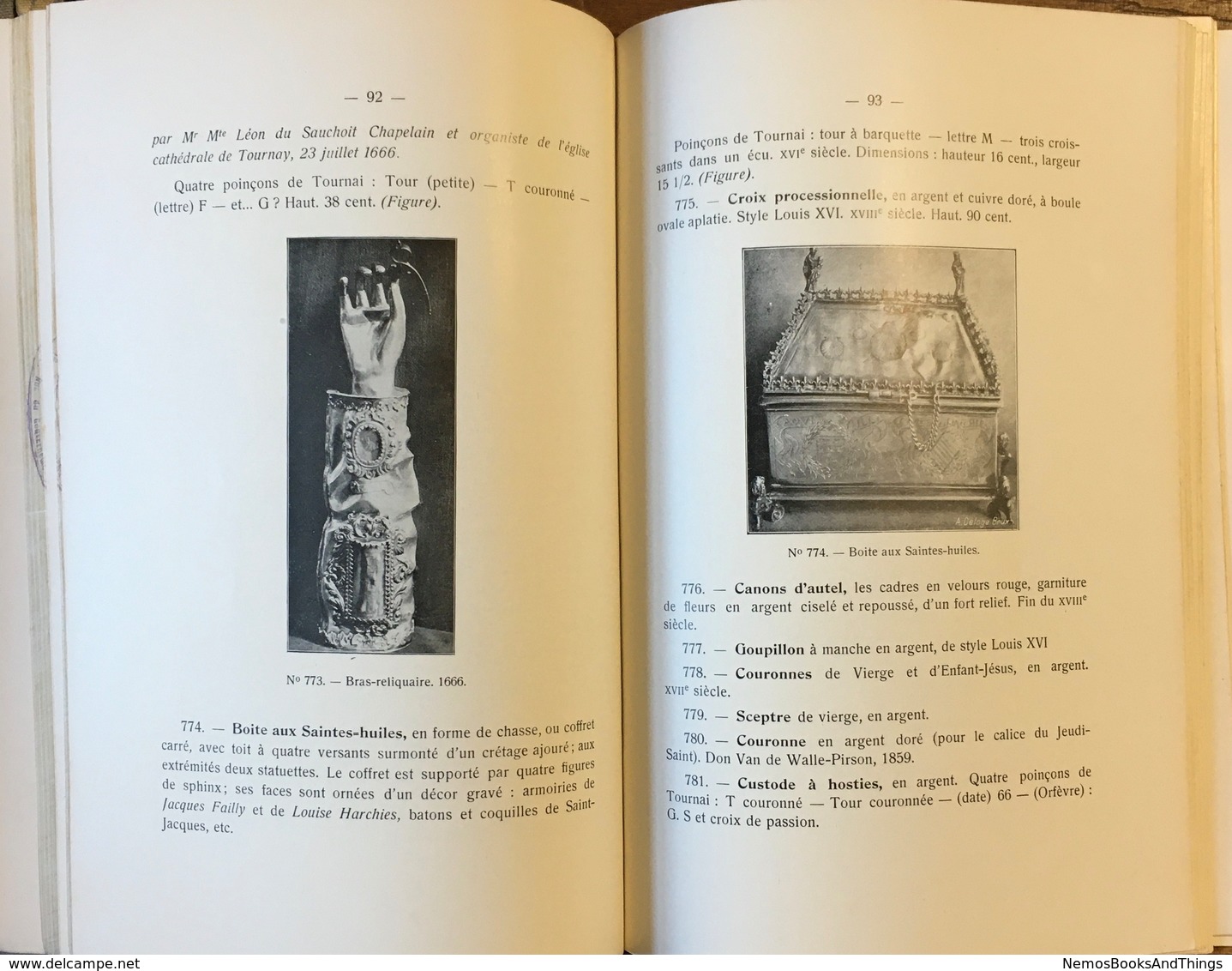Inventaire Des Objets D'Art & D'Antiquité Dans Les Edifices Publics De L'arrondissement TOURNAI 3 - 1924 - Illustrations - History
