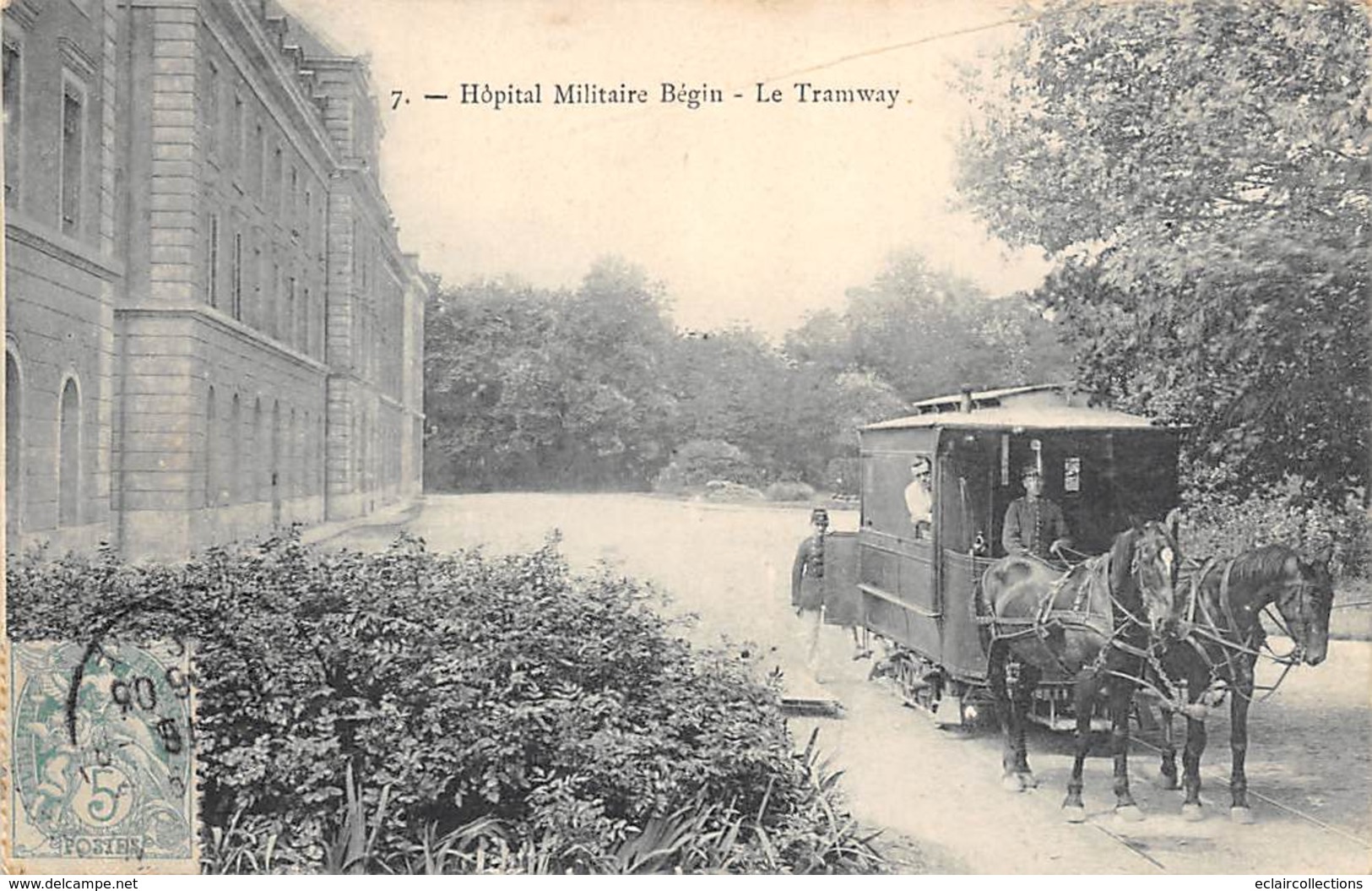 Vincennes      95      Hôpital Militaire Bégin. Le Tramway          ( Voir Scan) - Vincennes