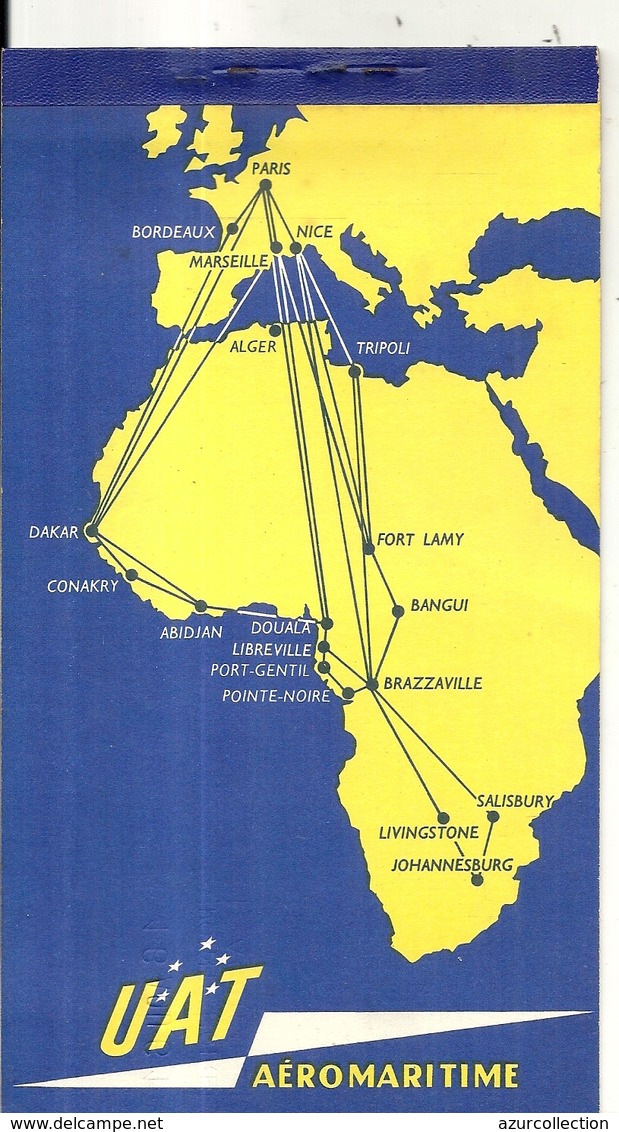 BILLET UTA . POUR POINTE NOIRE . 1961 - Billetes
