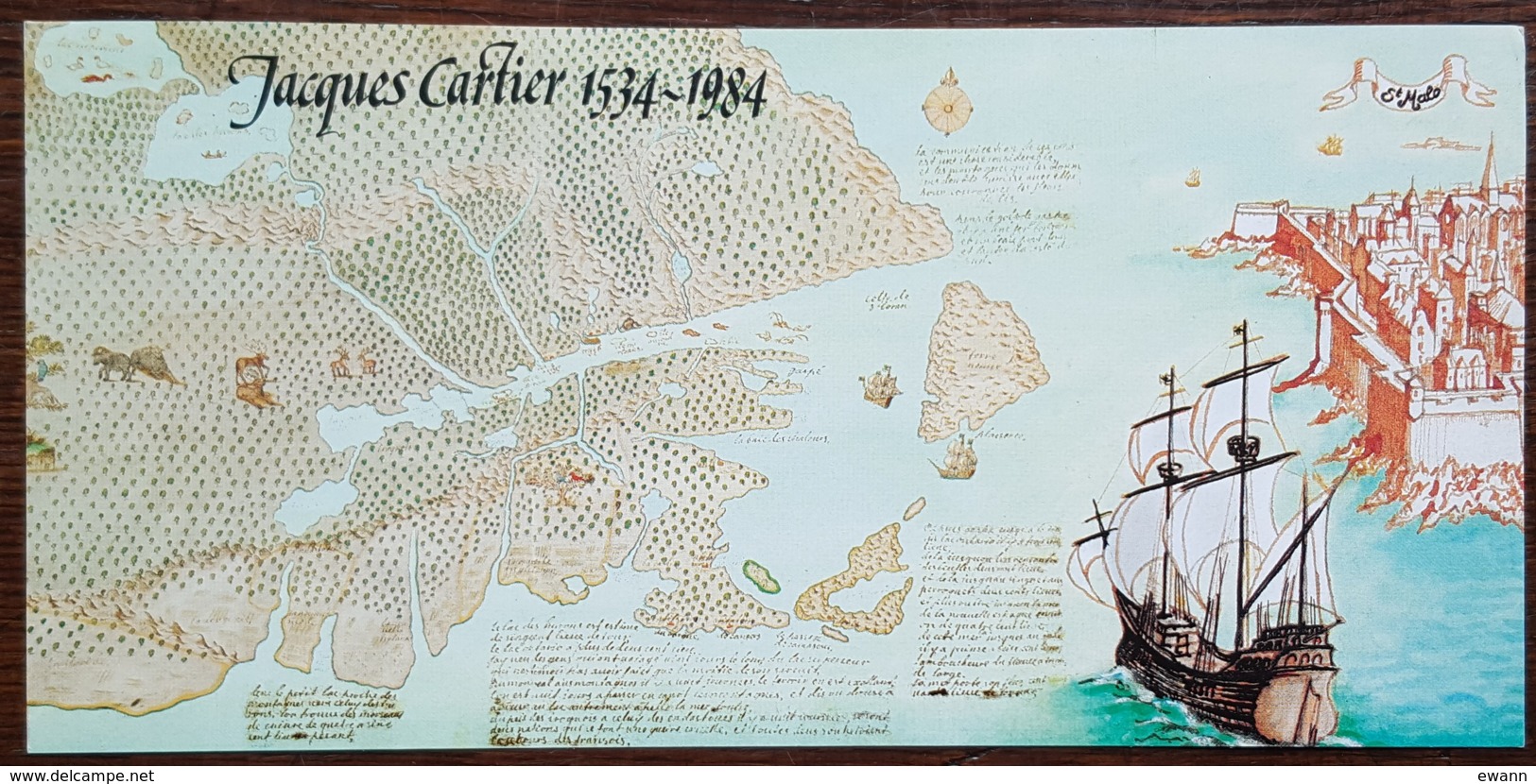 CM 1984 - YT N°2307 - JACQUES CARTIER - SAINT MALO / QUEBEC - 1980-1989