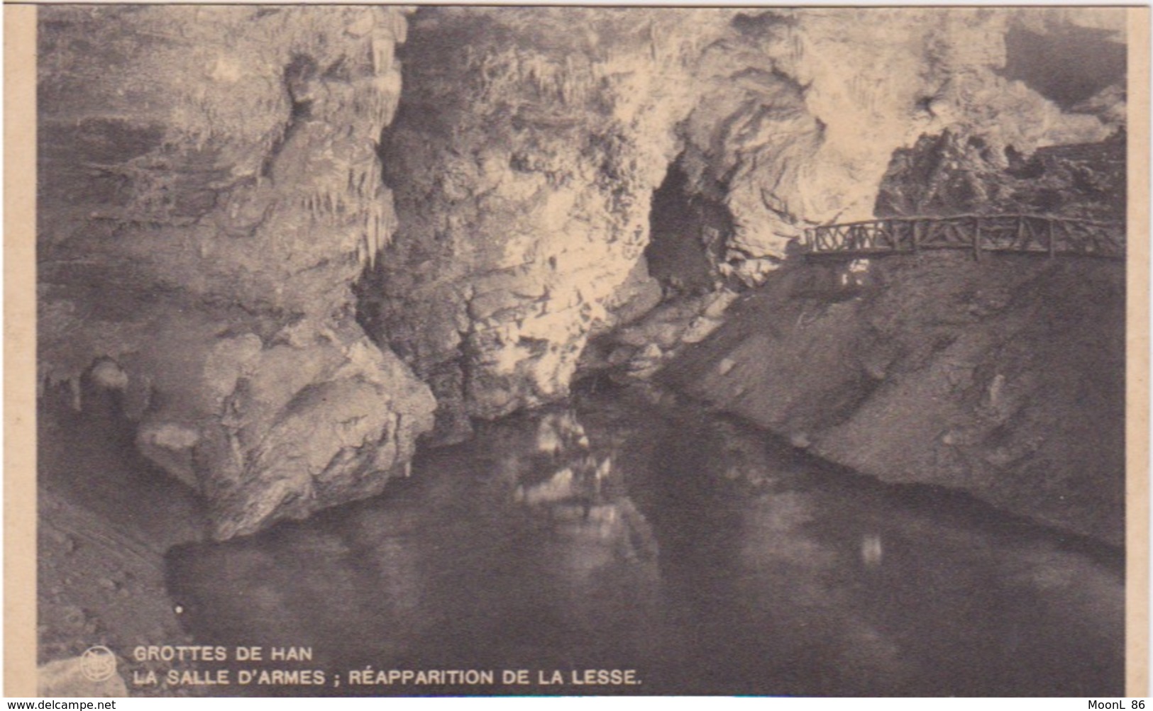BELGIQUE  - NAMUR - ROCHEFORT - HAN SUR LIESSE Intérieur Des Grottes - SALLE D ARMES - REAPPARITION DE LA LESSE - Rochefort
