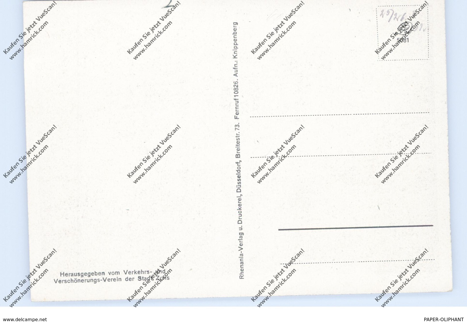 4047 DORMAGEN - ZONS, Alte Festungsmauer, 193... - Dormagen