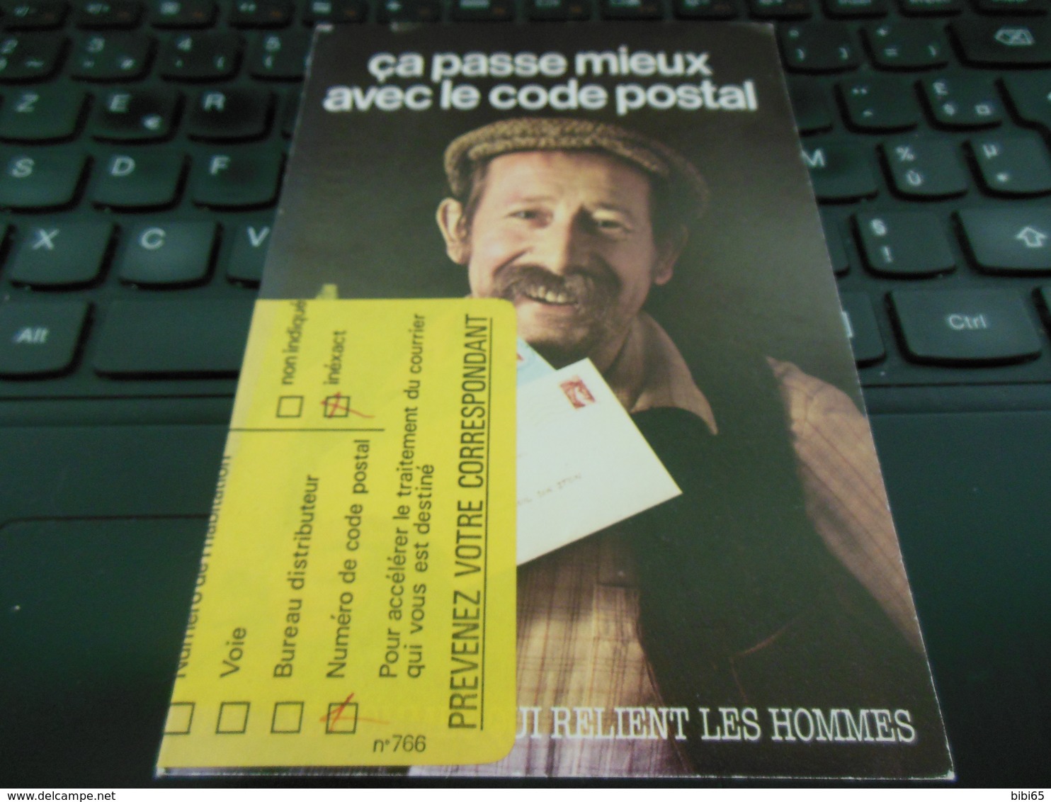 çA PASSE MIEUX AVEC LE CODE POSTAL  AVEC VIGNETTE JAUNE CP ERRONE - Covers & Documents