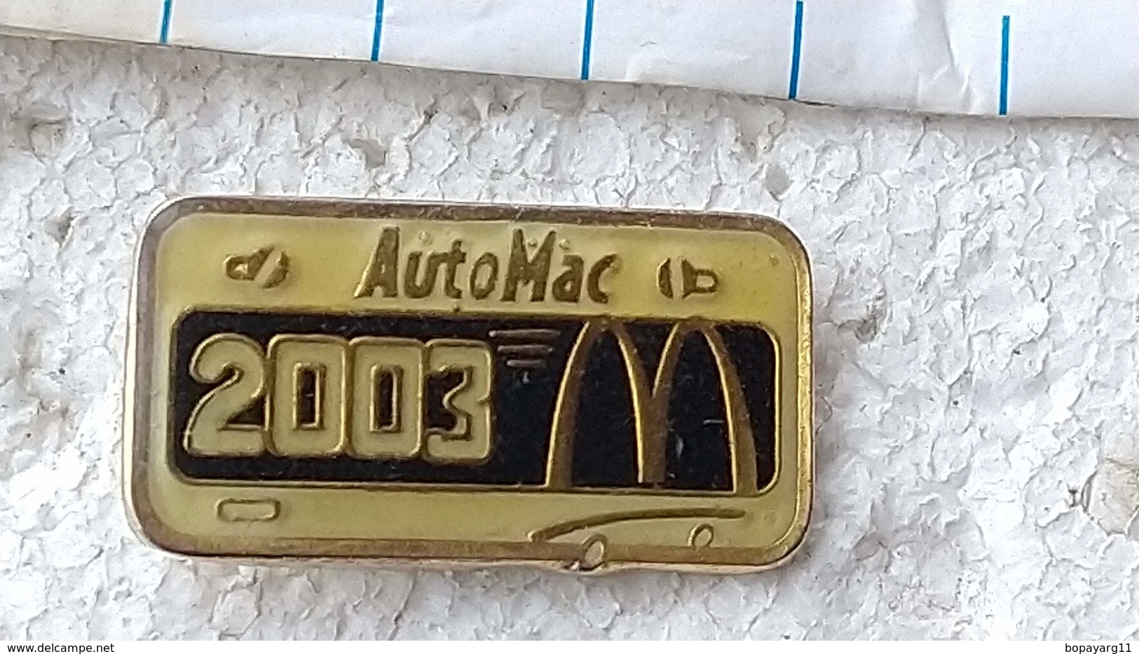 Argentina Argentine Mc Donalds Automac 2003  Badge Pin  #9 - McDonald's