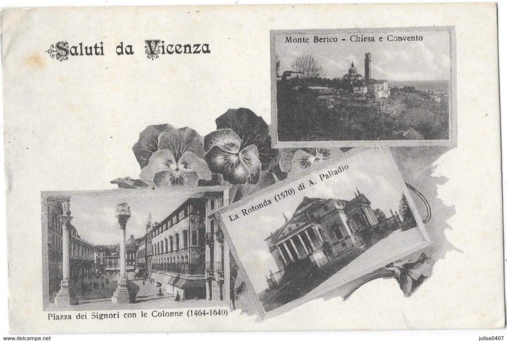 Saluti Da VICENZA (Italie) Carte à 3 Vues - Vicenza