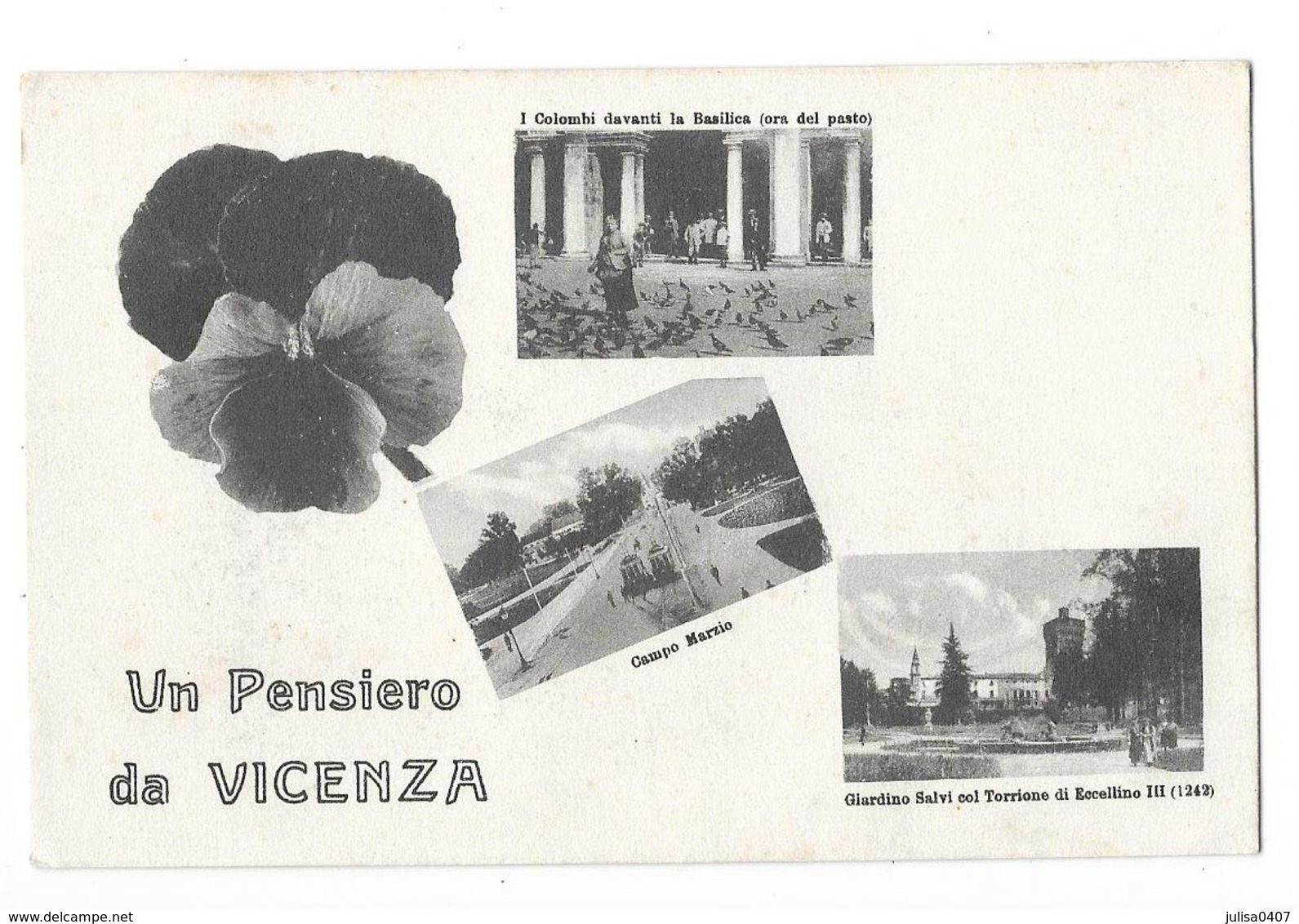 Un Pensiero Da VICENZA (Italie) Carte à 3 Vues - Vicenza