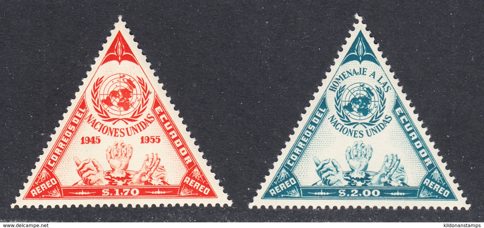 Ecuador 1956,1957 Mint No Hinge, Sc# 307,C319, SG ,Yt - Ecuador