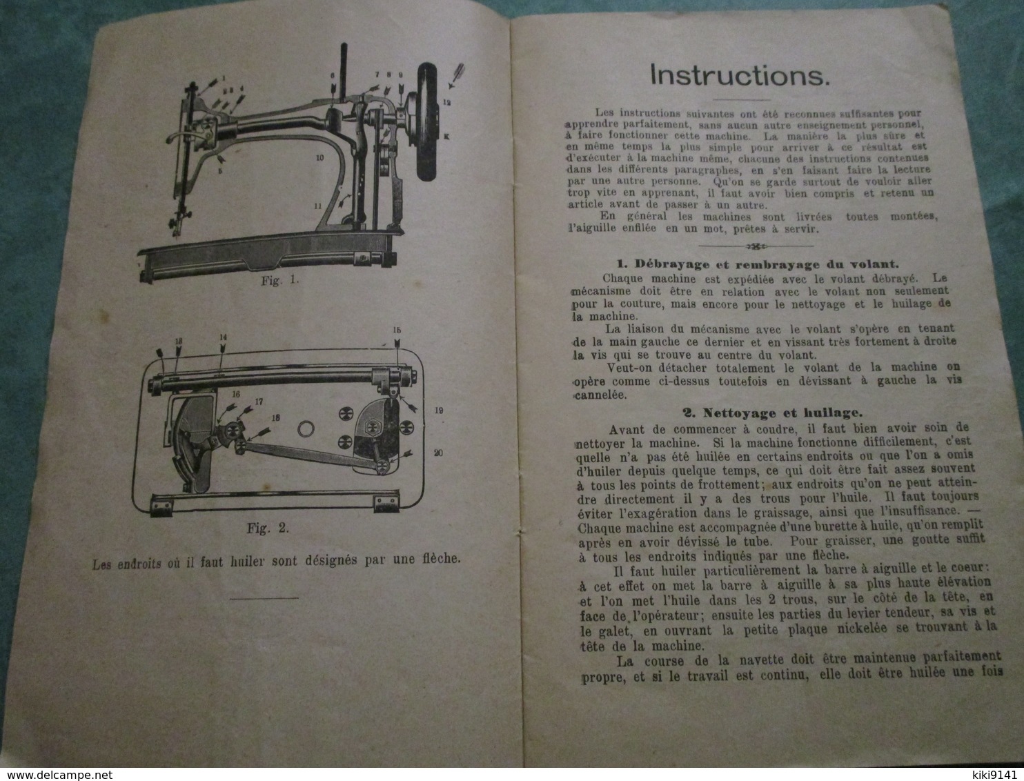 Instructions Pour L'emploi De La MACHINE à COUDRE à Navette Vibrante (20 Pages) - Other Apparatus