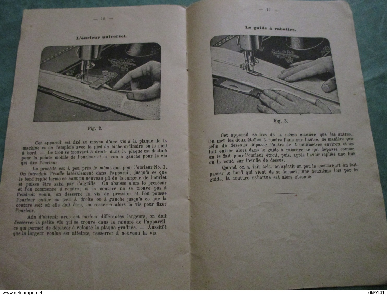 Instructions Pour L'emploi De La MACHINE à COUDRE à Navette Vibrante (20 Pages) - Other Apparatus