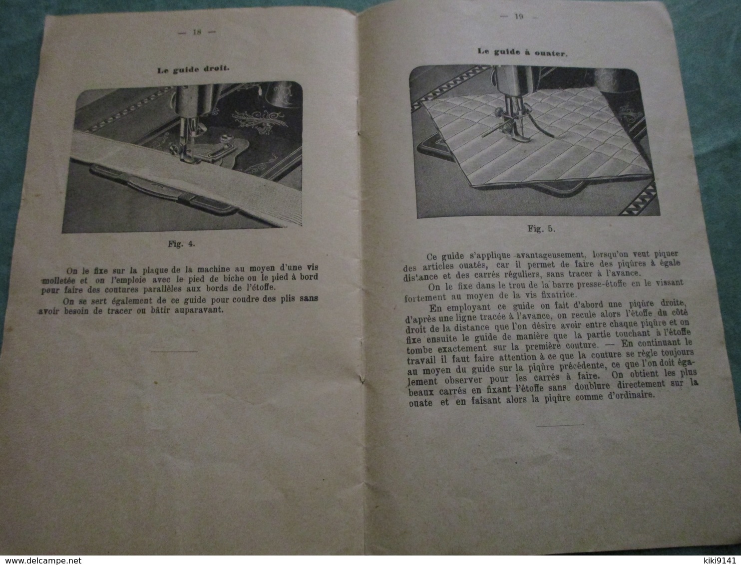 Instructions Pour L'emploi De La MACHINE à COUDRE à Navette Vibrante (20 Pages) - Other Apparatus