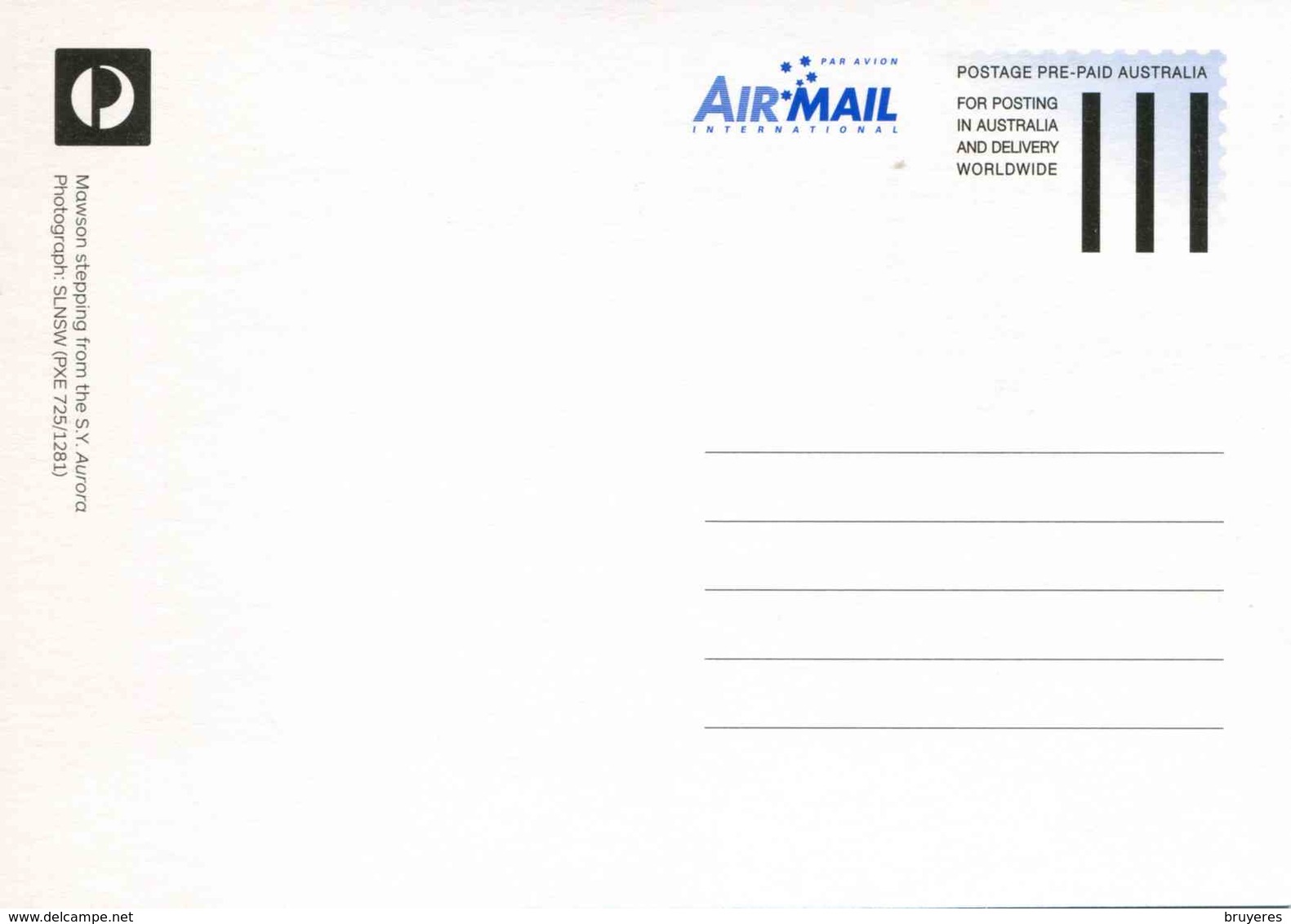 Entier Postal De 2014 Sur CP Avec Timbre Et Illust. "Portrait De Douglas Mawson" - Oblit. PJ 18 Février 2014" - Maximumkarten