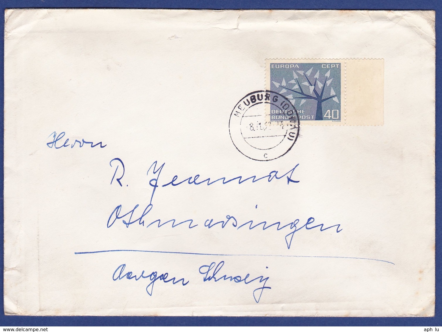 Brief Einzelfrankatur MiNr. 384 (aa0027) - Storia Postale