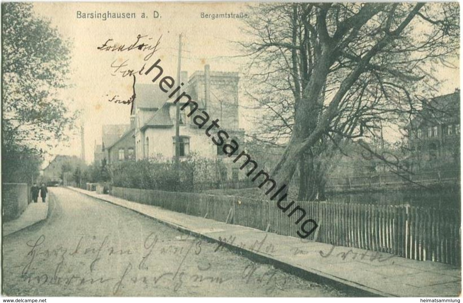 Barsinghausen A. D. - Bergamtstraße - Verlag H. Nolte Buchhandlung Barsinghausen - Gel. 1910 - Barsinghausen