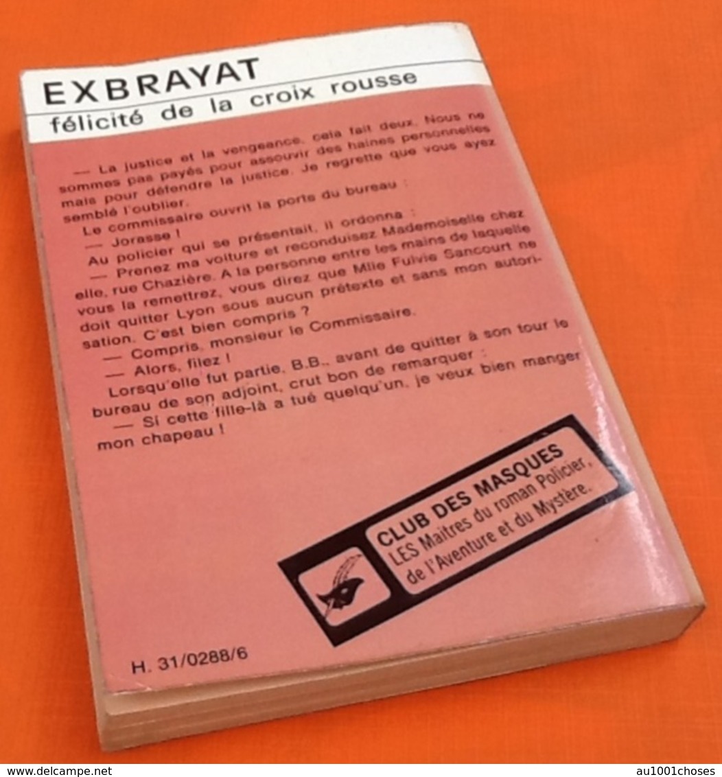 Exbrayat  Félicité De La Croix Rousse  N° 215 (1974)  Club Des Masques - Champs-Elysées