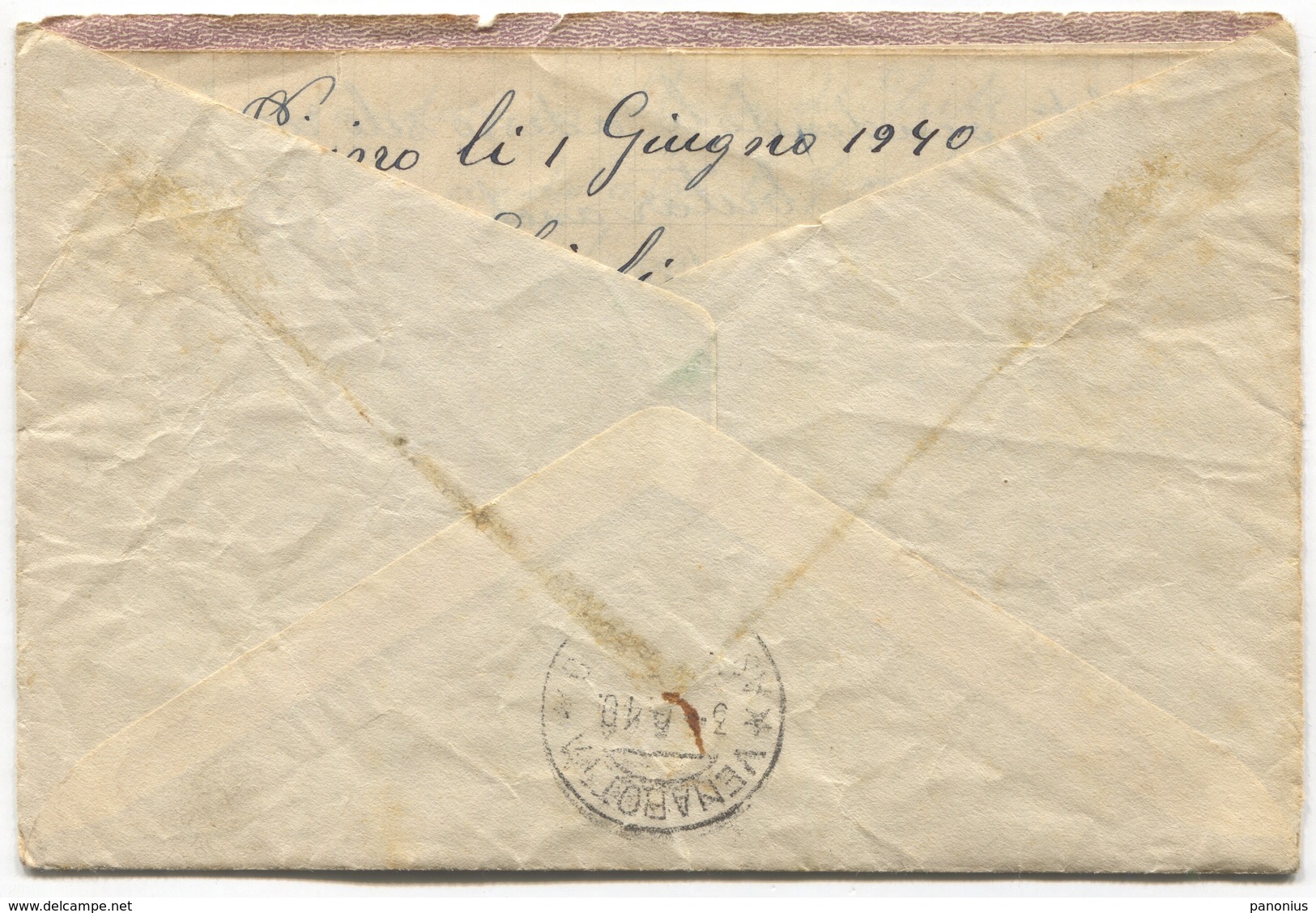 PISINO / PAZIN - Istria, Yugoslavia, Old Letter With Content, 1940. Traveled To Venarotta - Italy - Yugoslavian Occ.: Istria