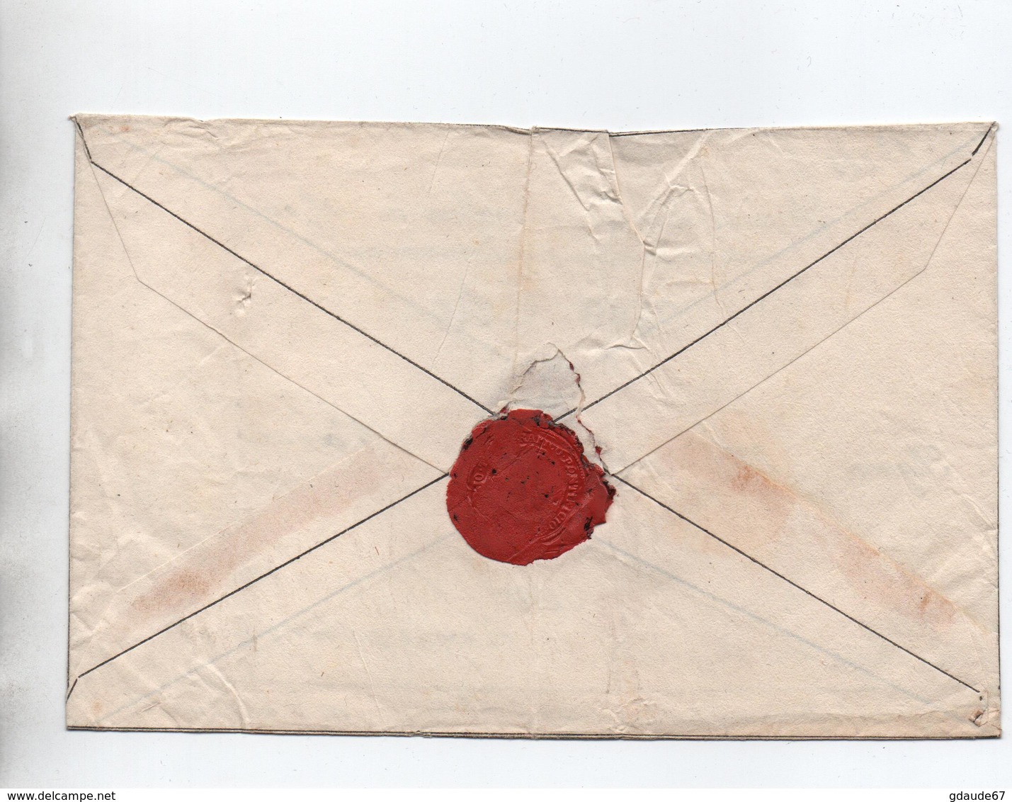 1856 - ENVELOPPE "DISPACCIO TELEGRAFICO DALTA STAZIONE TELEGRAFICA PONTIFICIA IN ROMA" - Papal States