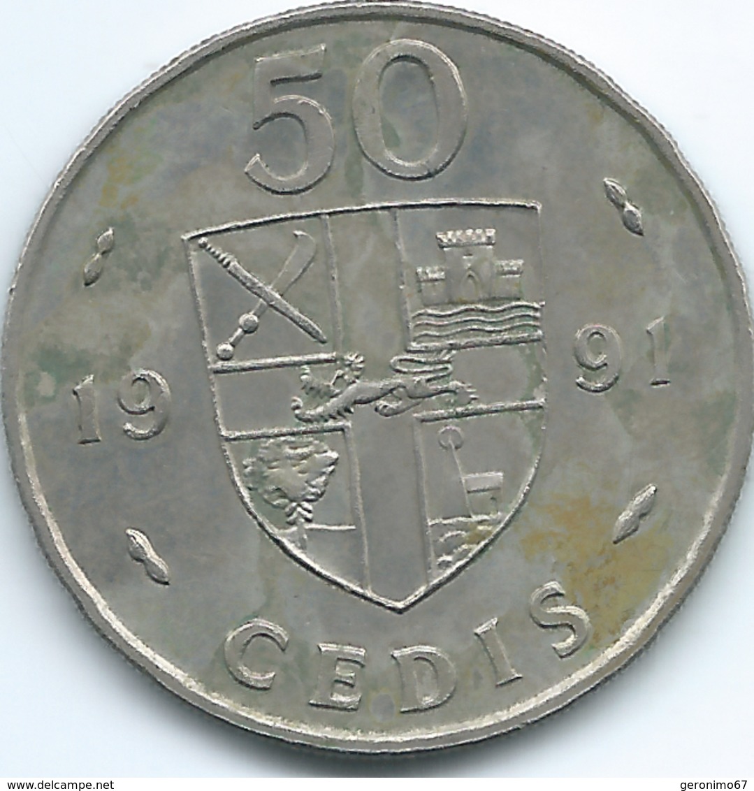 Ghana -  50 Cedis - 1991 - KM31 - Ghana