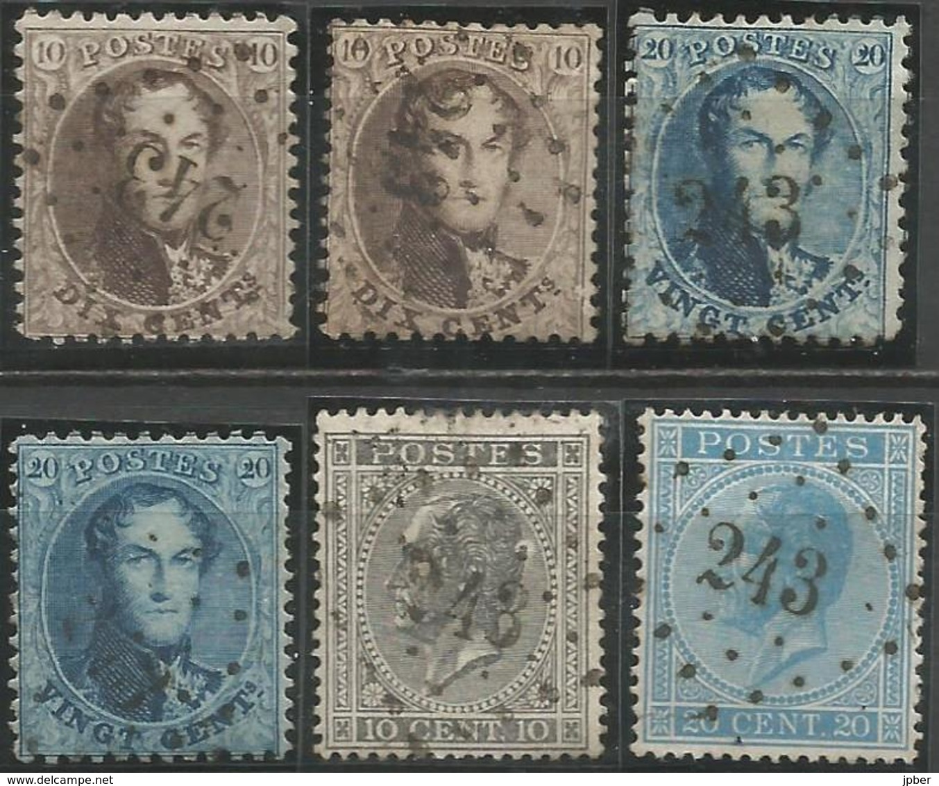 BELGIQUE - Oblitération(s) LP243 MENIN - Postmarks - Points