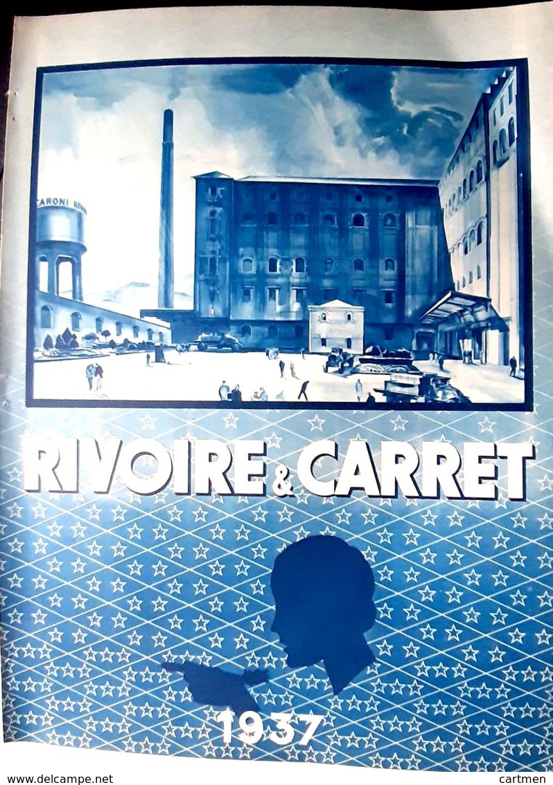 RIVOIRE ET CARRET  PATES ALIMENTAIRES  4 PAGES ILLUSTREES PRESENTANT LES USINES ISSUES DE L'ILLUSTRATION 1930 DECORATIF - Poster & Plakate