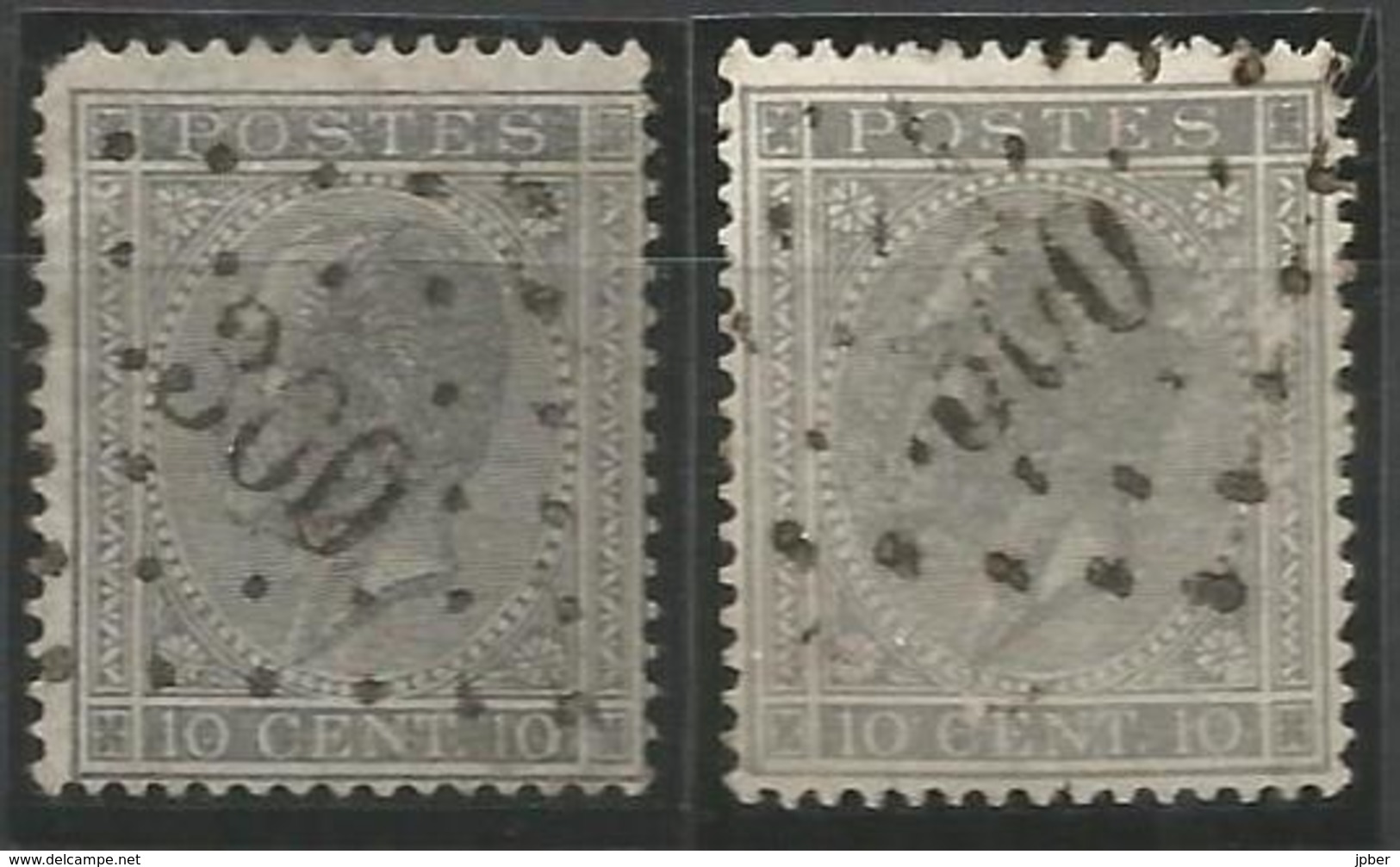 BELGIQUE - Oblitération(s) LP300 PUERS - Postmarks - Points