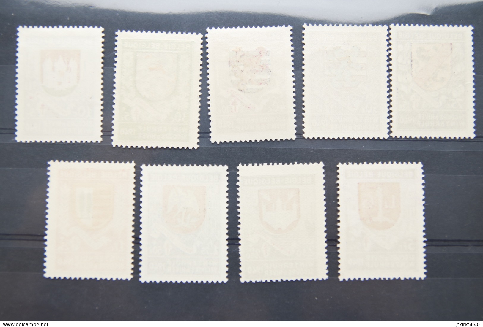 Série Complète "Secours D'hiver No 1" (COB/OBP 538/546, **). 1940 - Unused Stamps