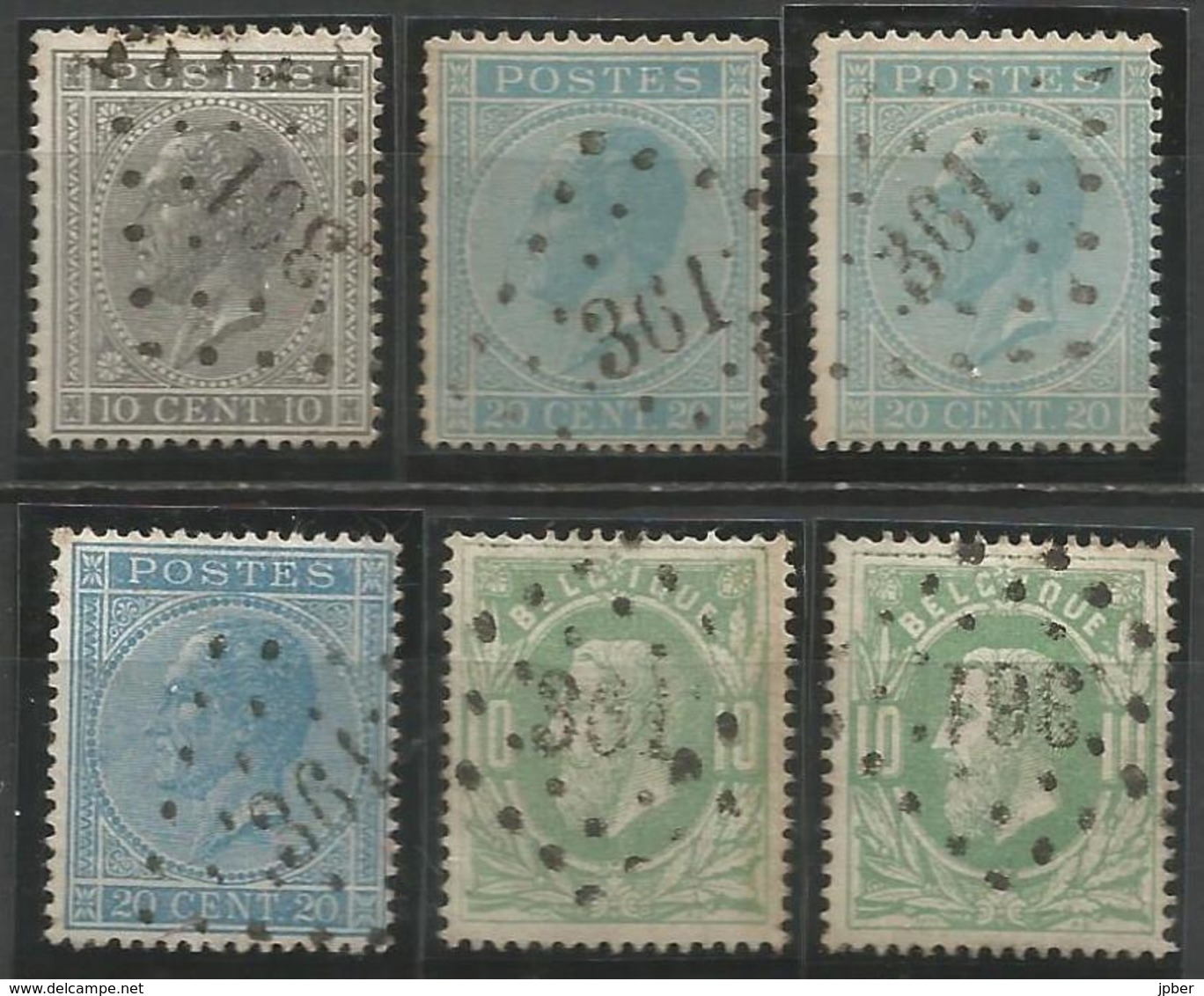 BELGIQUE - Oblitération(s) LP361 TIRLEMONT - Postmarks - Points