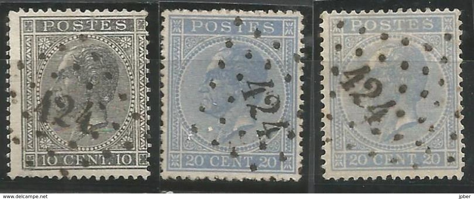 BELGIQUE - Oblitération(s) LP424 BRUXELLES (LUX) - Punktstempel