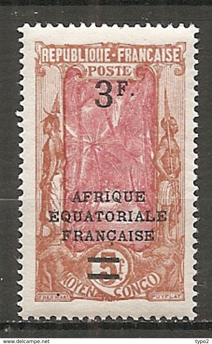 CONGO - Yt. N° 103   *   3f S 5f  Surchargé Cote  5,3  Euro BE  2 Scans - Neufs