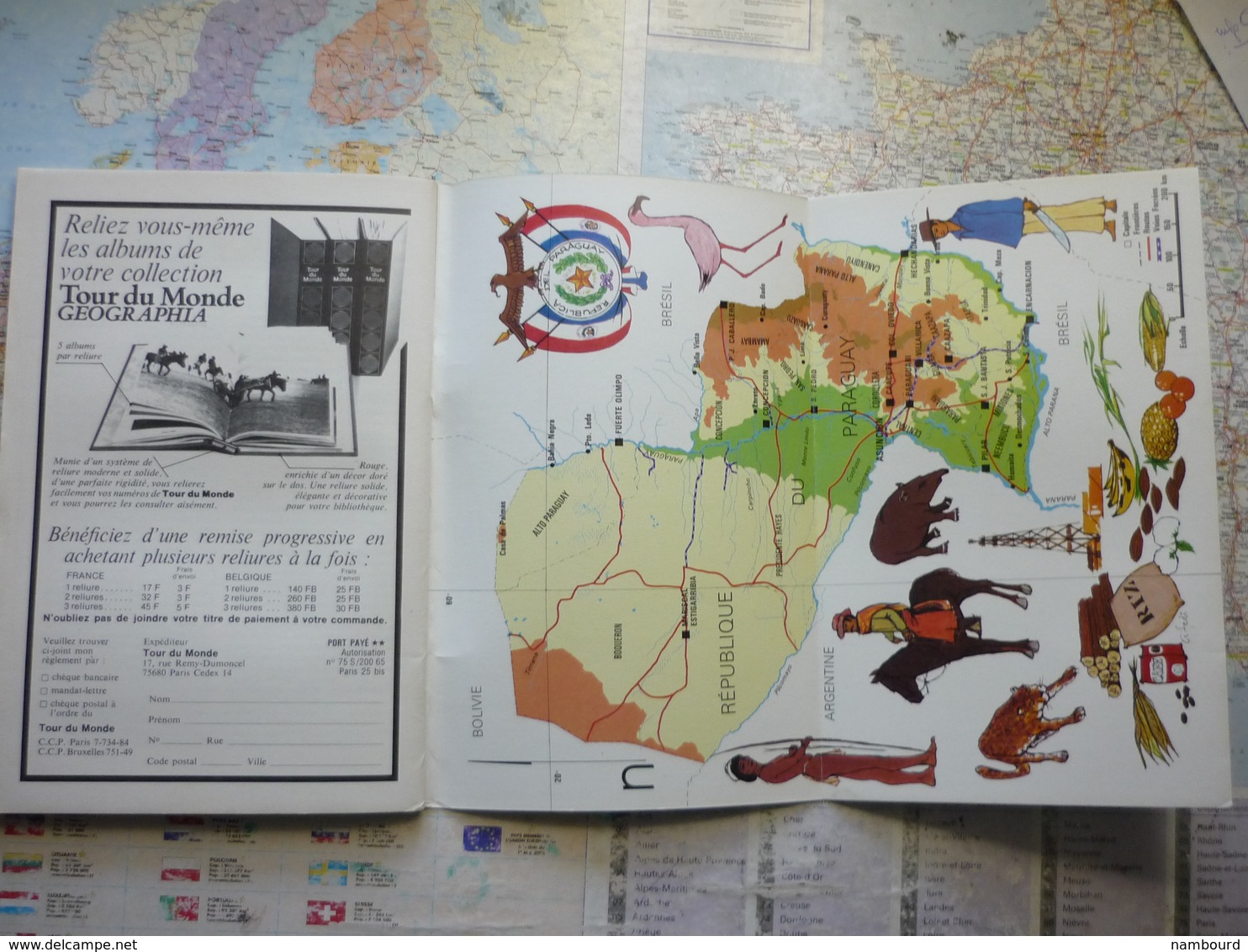 Geographia Tour du Monde Iles Marquises / Vignes Japonaises / République du Paraguay N°242 1979