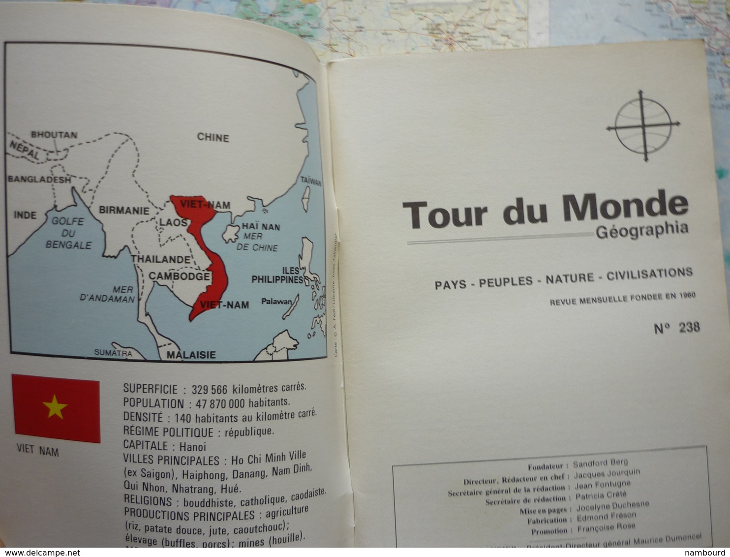 Geographia Tour Du Monde Saint-Martin / Louxor / République Socialiste Du Viet-Nam  N°238 Juillet 1979 - Géographie