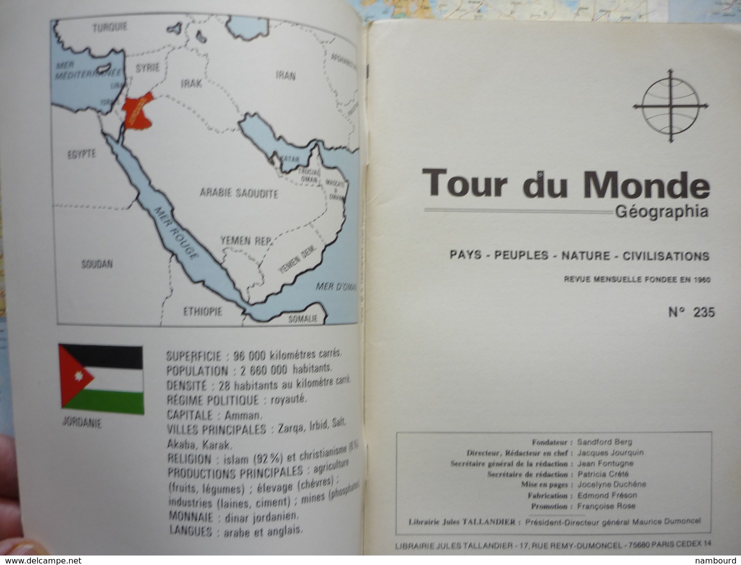 Geographia Tour Du Monde Czestochowa / Habitants De L'Artique / Royaune Hachémite De Jordanie N°235 Avril 1979 - Géographie