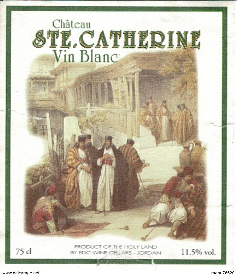 Etiquette  Vin Blanc Jordanie SAINTE CATHERINE 2006 - Andere & Zonder Classificatie