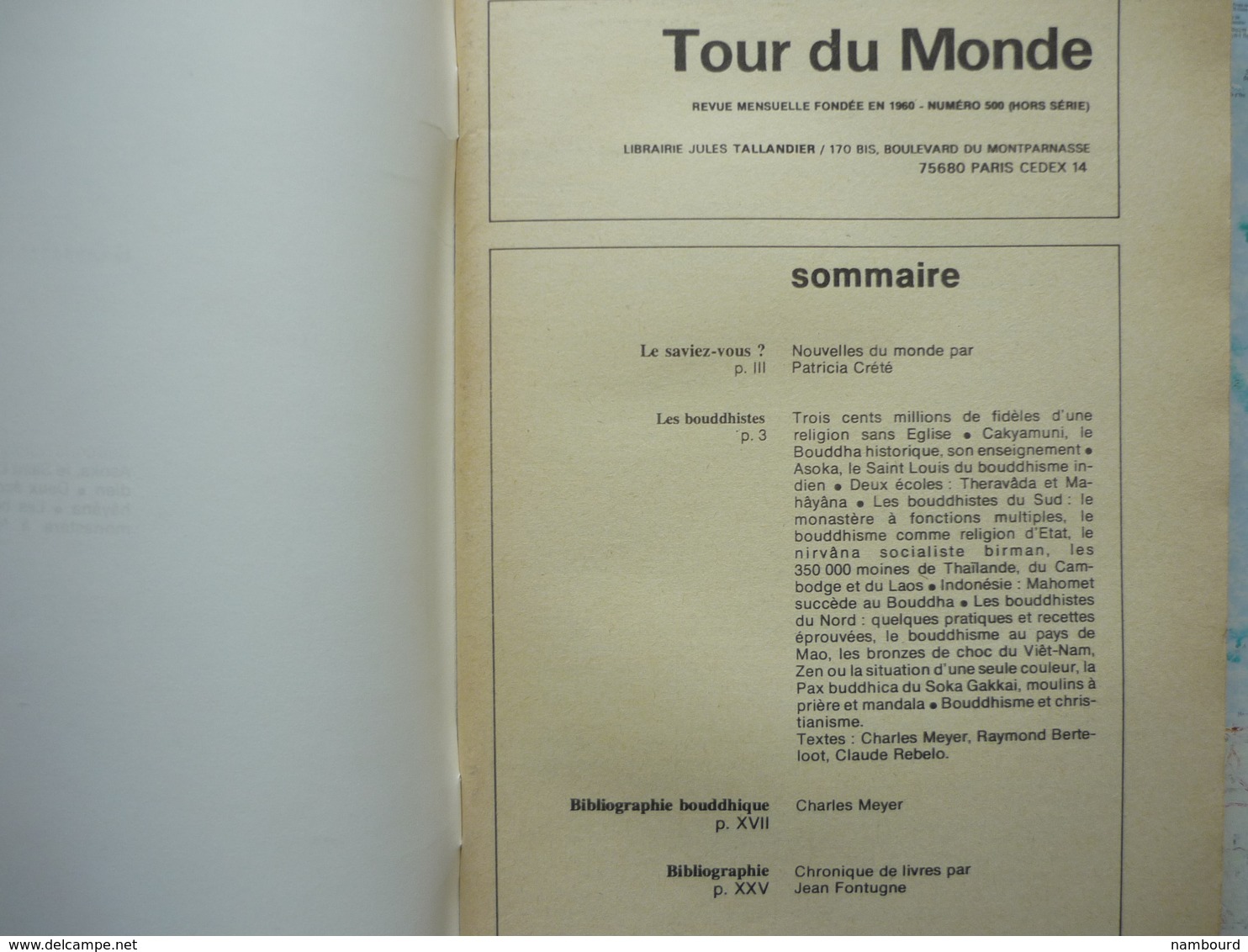 Geographia Tour Du Monde Hors Série N° Spécial Les Bouddhistes Janvier 1975 - Géographie