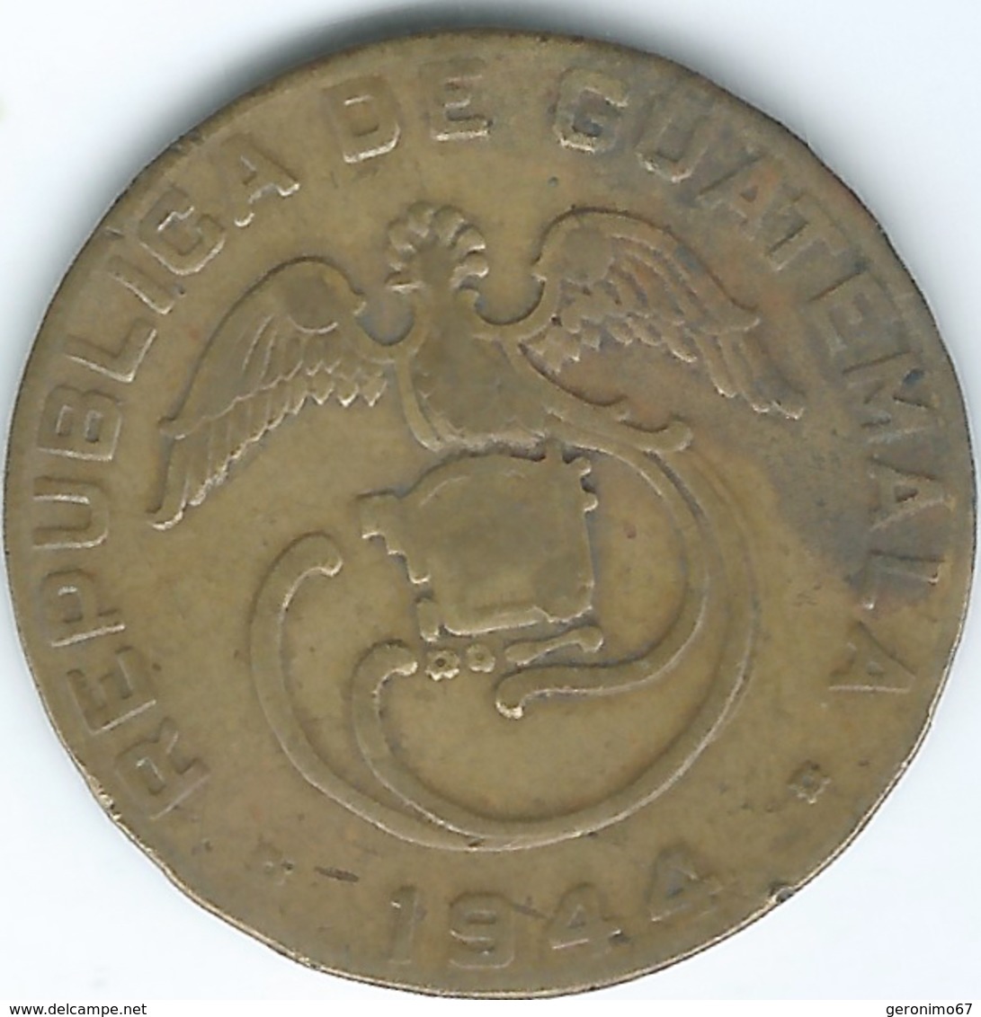 Guatemala - 2 Centavos - 1944 - KM252 - Guatemala