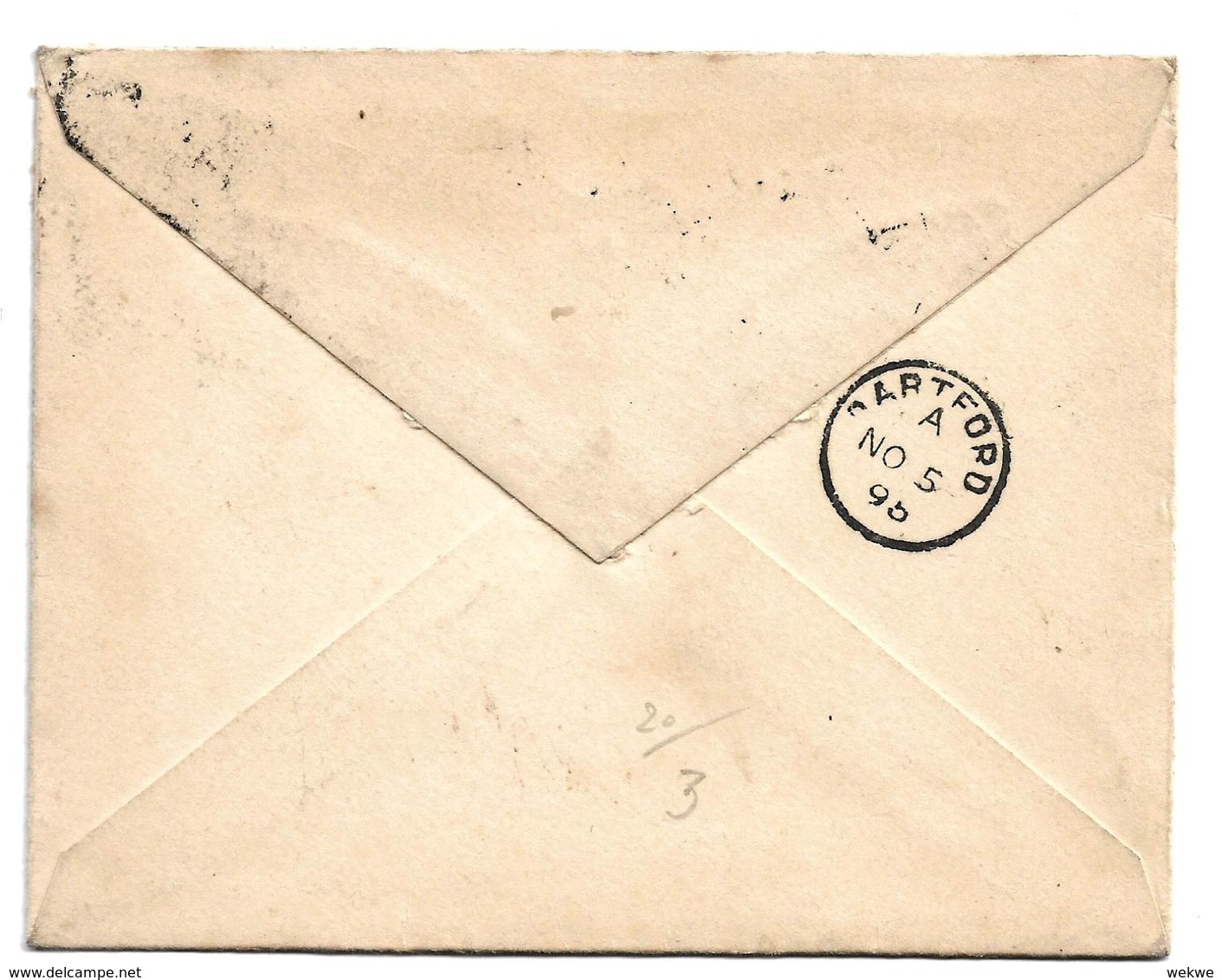 GBV240 / GROSSBRITANNIEN -  Briefganzsache Ex Edinburgh 1896. Schöne Entwertung, Nach Dartford - Cartas & Documentos