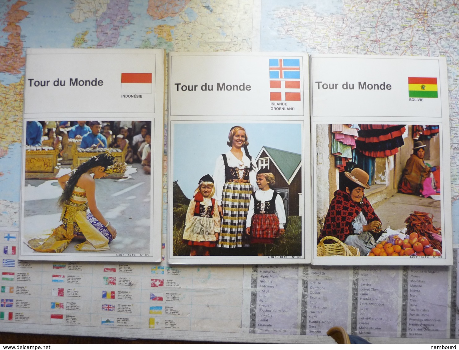 Tour Du Monde Lot 61 Numéros Du N°119 Au N°187 Sauf Les N°125,130,131,136,168,169,170,171,185 - Géographie