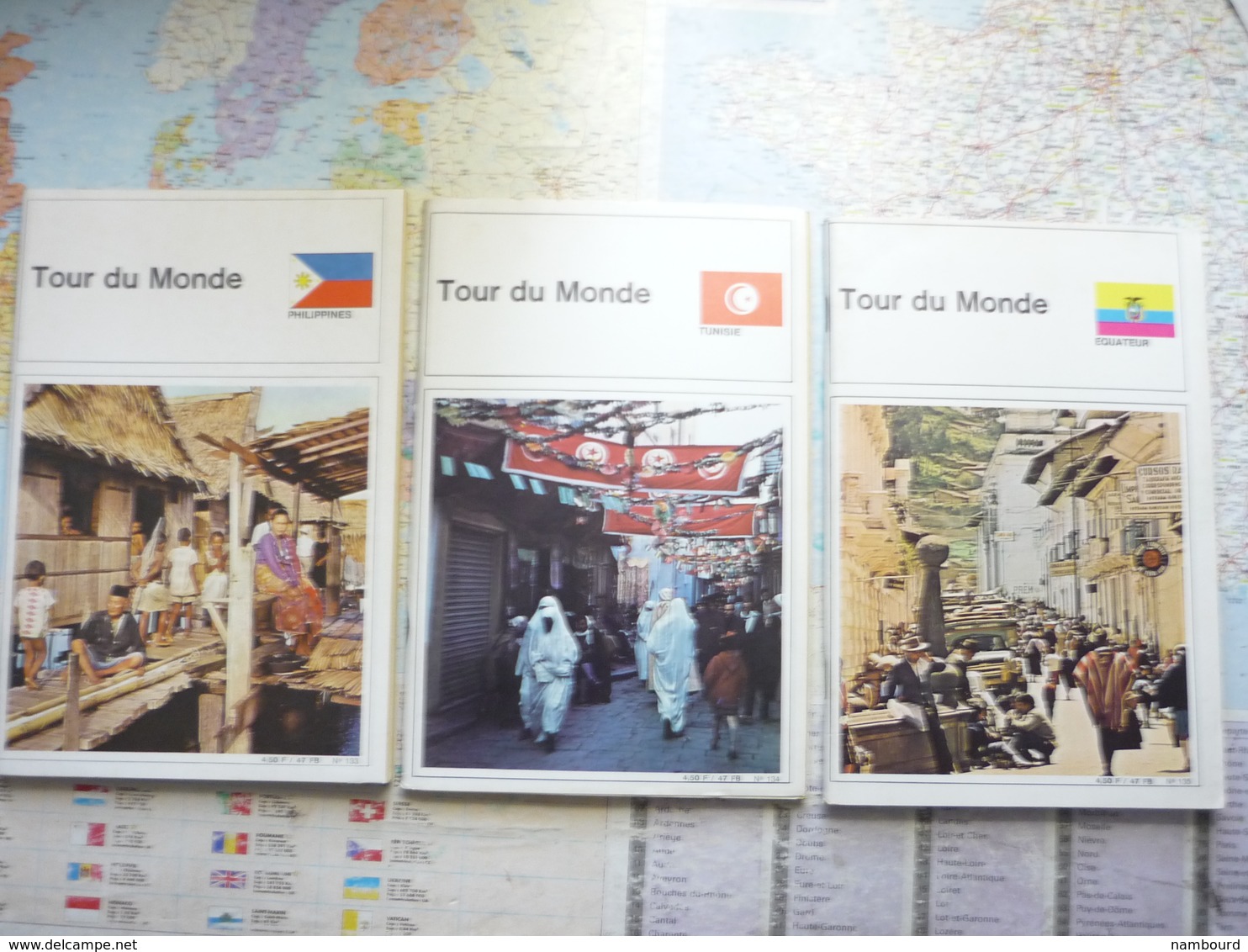 Tour du Monde Lot 61 numéros du N°119 au N°187 sauf les N°125,130,131,136,168,169,170,171,185