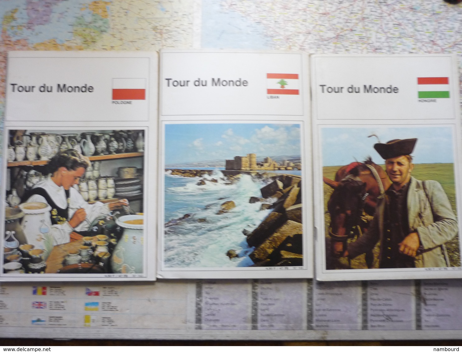 Tour du Monde Lot 61 numéros du N°119 au N°187 sauf les N°125,130,131,136,168,169,170,171,185