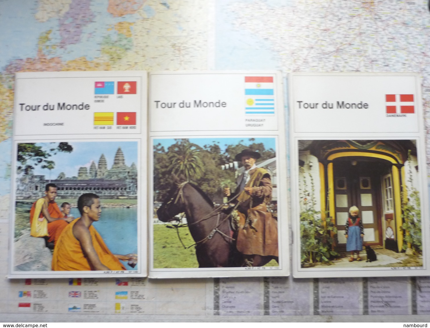 Tour du Monde Lot 61 numéros du N°119 au N°187 sauf les N°125,130,131,136,168,169,170,171,185